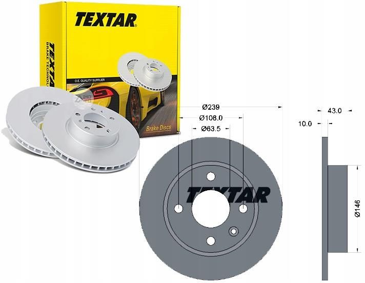 Tarcza Hamulcowa Textar Tex Tarcze Hamulcowe Szt Ford Prz D