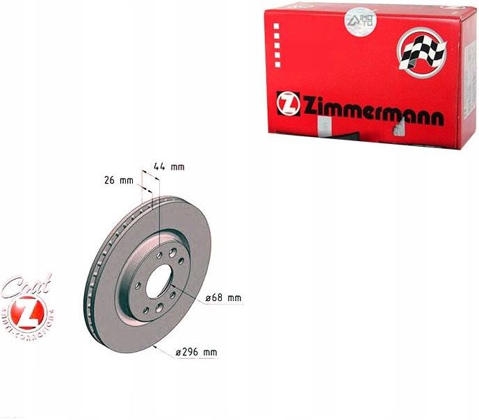 Tarcza Hamulcowa Zimmermann Tarcze Hamulcowe Szt Nissan Qashqai