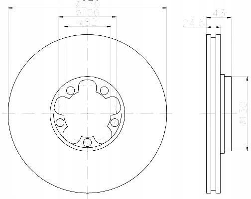 Tarcza Hamulcowa Hella Tarcze Hamulcowe Pagid 1C1W1125Ab 1C1W1125Aa 8Dd