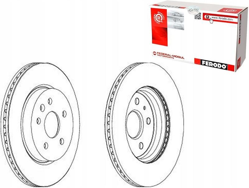 Tarcza Hamulcowa Ferodo Tarcze Hamulcowe 2Szt Cadillac Xts Chevrole