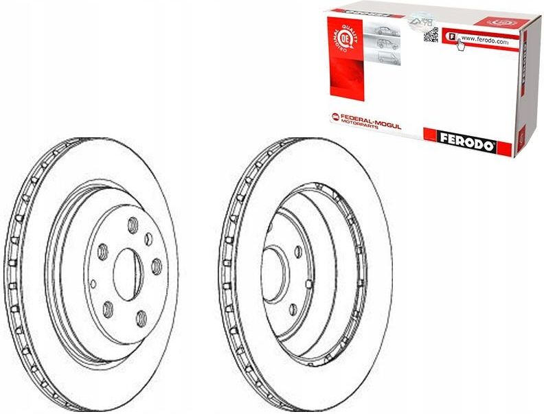 Tarcza Hamulcowa Ferodo Komplet Tarcz Hamulcowych Fer Ddf1855C 1