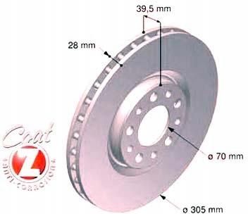 Tarcza Hamulcowa Zimmermann Tarcze Hamulcowe 2Szt Alfa Romeo 159 05