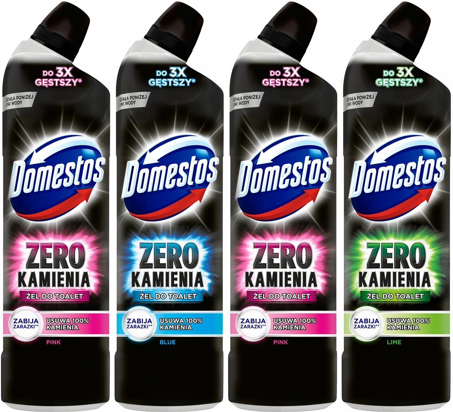 Domestos Zero Płyn Do Toalet Zestaw Mix 4X750Ml Opinie i atrakcyjne