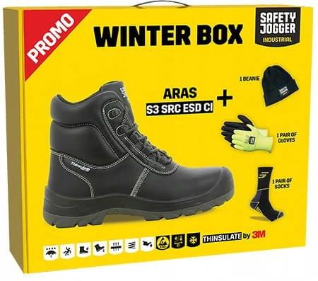Buty robocze zimowe S3 wysokie Aras zestaw Box 3M - zdjęcie 4