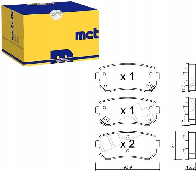 Klocki hamulcowe Metelli Komplet Klocków Hamulcowych 583021Ha00 583