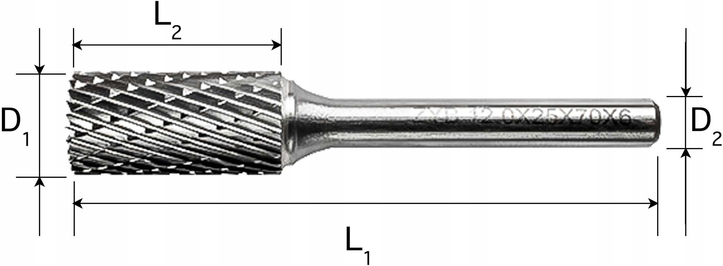 Frez Do Kupienia W Melver 12mm Pilnik Frez Obrotowy Zya Hm Do Metalu