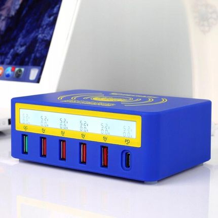 Ładowarka Usb-c Qc 3 Pd Bezp Qi iCHARGE 6Pro 100W - zdjęcie 3