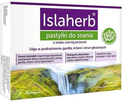 Preparat Medycyny Naturalnej Herbapol Wroclaw Islaherb Pastylki Do