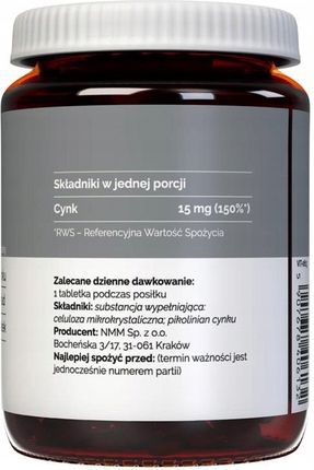 Vitaler's Pikolinian Cynku 15mg 120tabl - zdjęcie 2