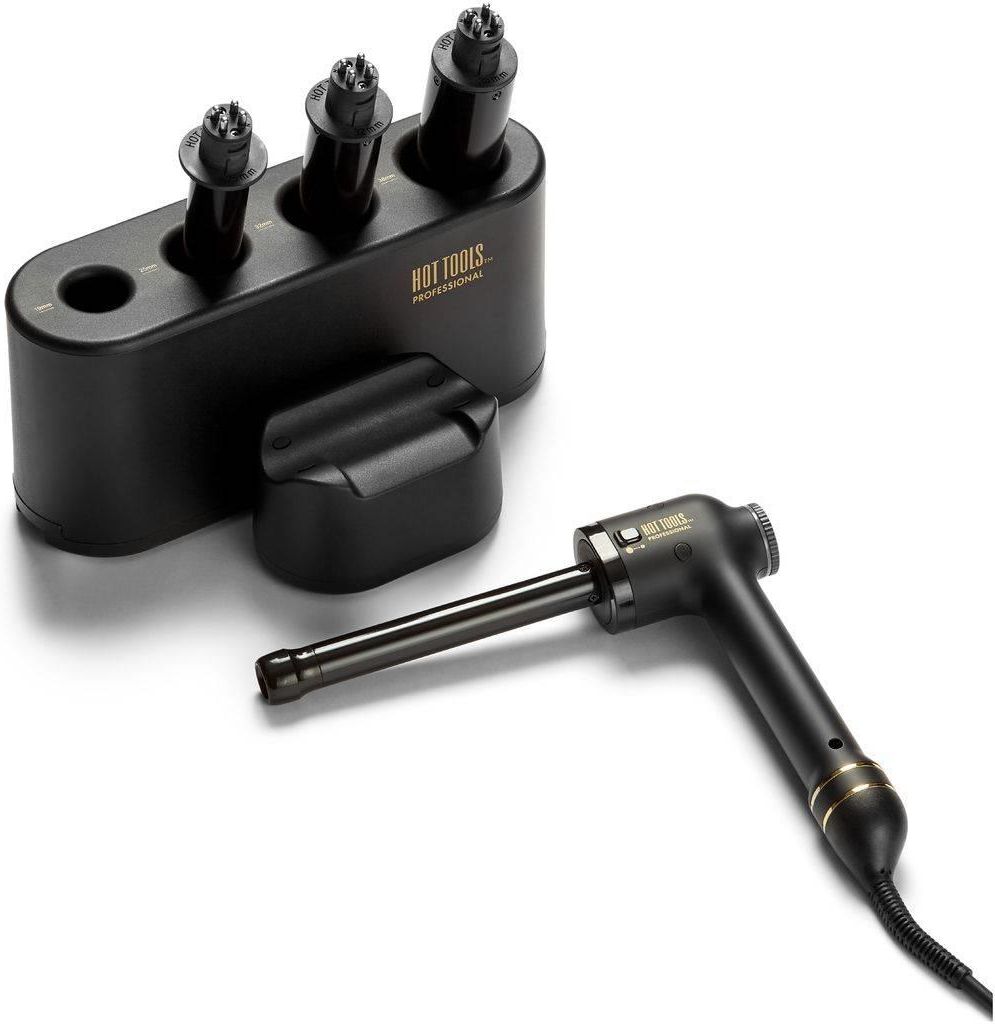 Zdjęcie Hot Tools Professional Black Gold Curl Bar SET Profesjonalna Lokówka z Wymiennymi Końcówkami 19-38mm HTCURLSETBGUKE - Warszawa