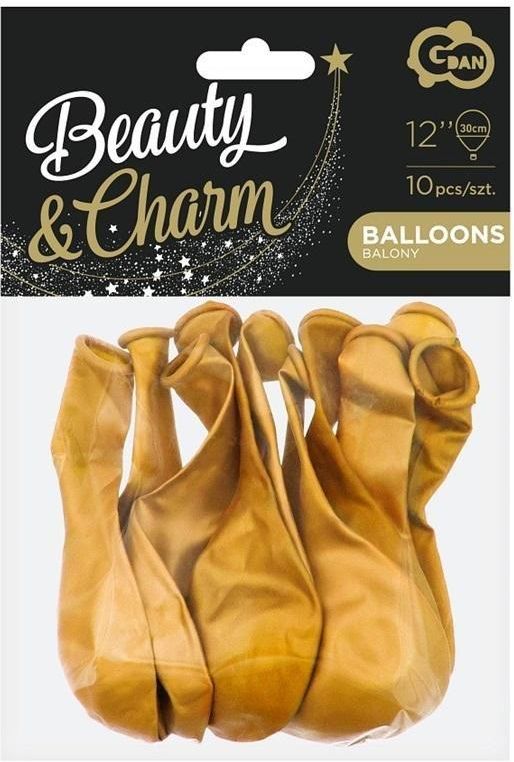 Godan Balony Metaliczne Beauty Charm Z Ote Cm Szt