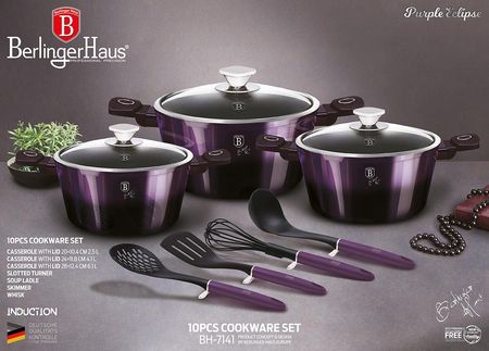 Berlinger Haus Zestaw Garnków 10 El. Purple (Bh7141) - zdjęcie 4