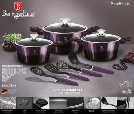 Berlinger Haus Zestaw Garnków 10 El. Purple (Bh7141) - zdjęcie 3