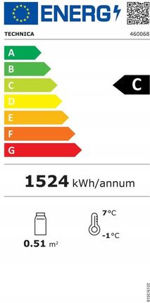 Witryna chłodnicza nastawna Led, 68 l Technica - zdjęcie 2