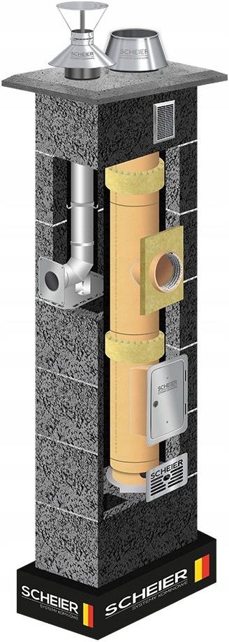 System Kominkowy Scheier System Kominowy Komin Systemowy Duo 180 80 8M