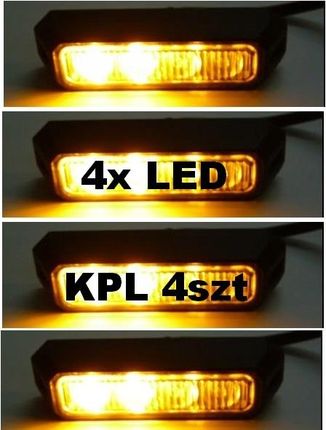KAMAR LAMPA OSTRZEGAWCZA STROBO LAWETA 4XLED L1892 L1892 - zdjęcie 6