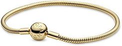 Zdjęcie PANDORA BRANSOLETKA Z OGNIWAMI WĘŻOWYMI W KOLORZE ZŁOTYM Z 18-KARATOWEGO STOPU METALU Z KOLEKCJI MOMENTS 16 CM, 16 CM, SREBRO SZTERLINGOWE, NO - Dąbie