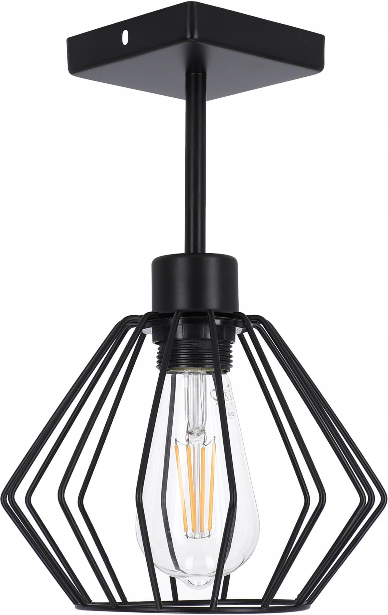 Smartled Lampa Sufitowa Wisząca Loft Żyrandol Retro Diament Lampa2117