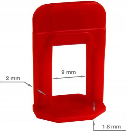 LEVELIZE SYSTEM POZIOMOWANIA PŁYTEK 2MM 100SZT LVL12020 - zdjęcie 4
