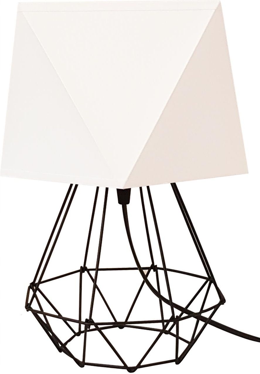 Lampa Riske Lampka Biurkowa Nocna Stołowa Diament Druciak Loft 0830A