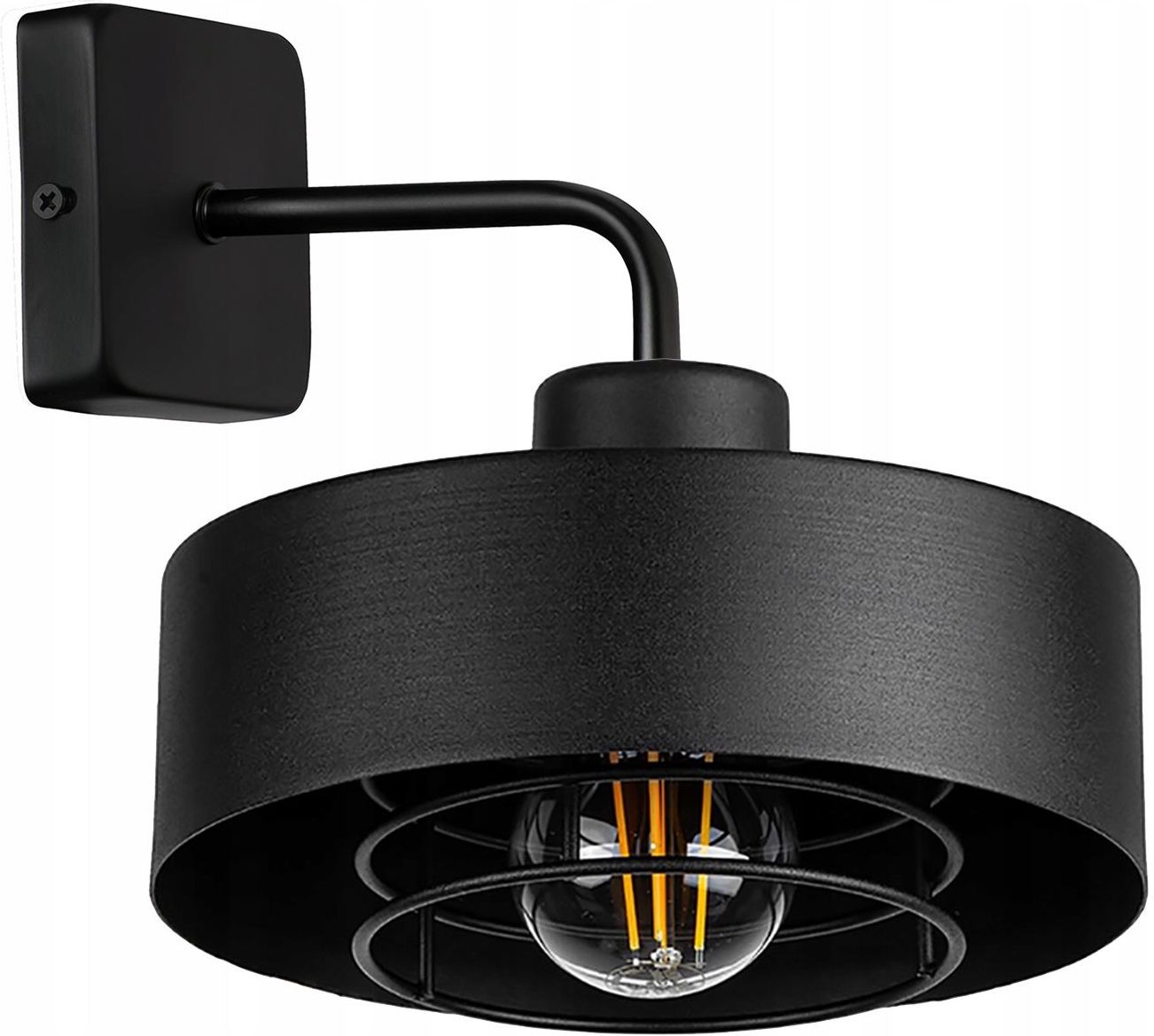 Lampa Ledlux Lampa Cienna Kinkiet Loft Edison Led Lx Black