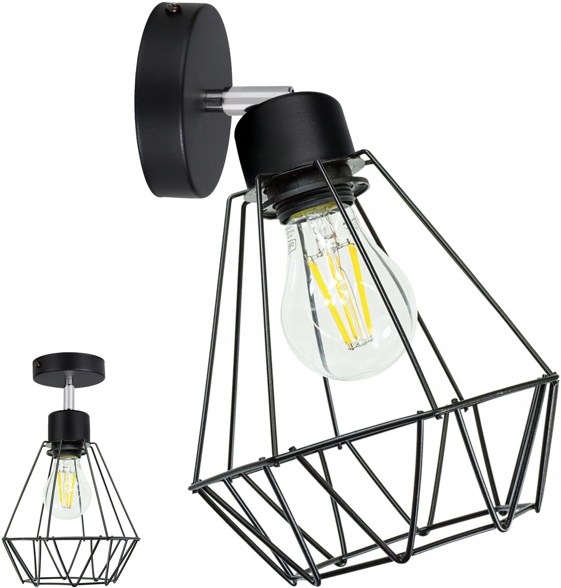 Lampa Led One Lampa Kinkiet Cienny Regulowany Loft Brylant Drut