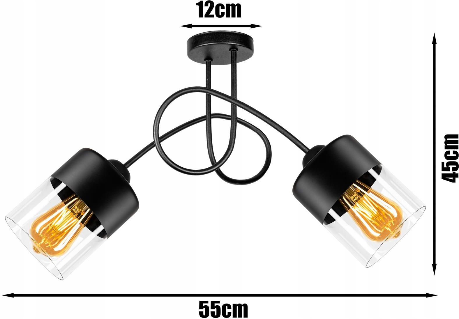 Glimex Lampa Wisz Ca Sufitowa Yrandol Loft Edison Led St