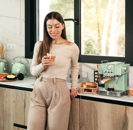Ekspres Cecotec Power Espresso 20 Zielony - zdjęcie 3