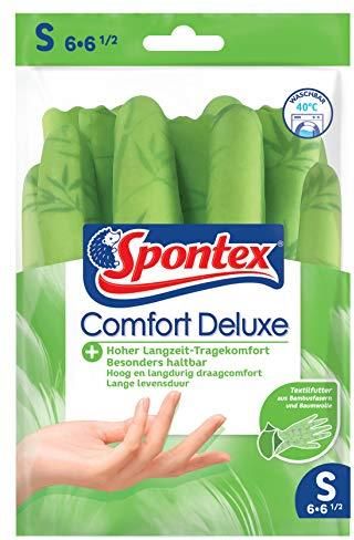 Spontex Comfort Deluxe Rękawice Domowe Klasy Premium Z Miękką Podszewką