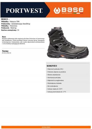 Base Buty Trzewiki Robocze Zimowe Wysokie - zdjęcie 2