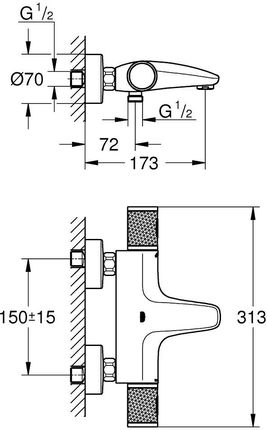 Grohe Grohtherm 1000 Performance 34830000 - zdjęcie 2