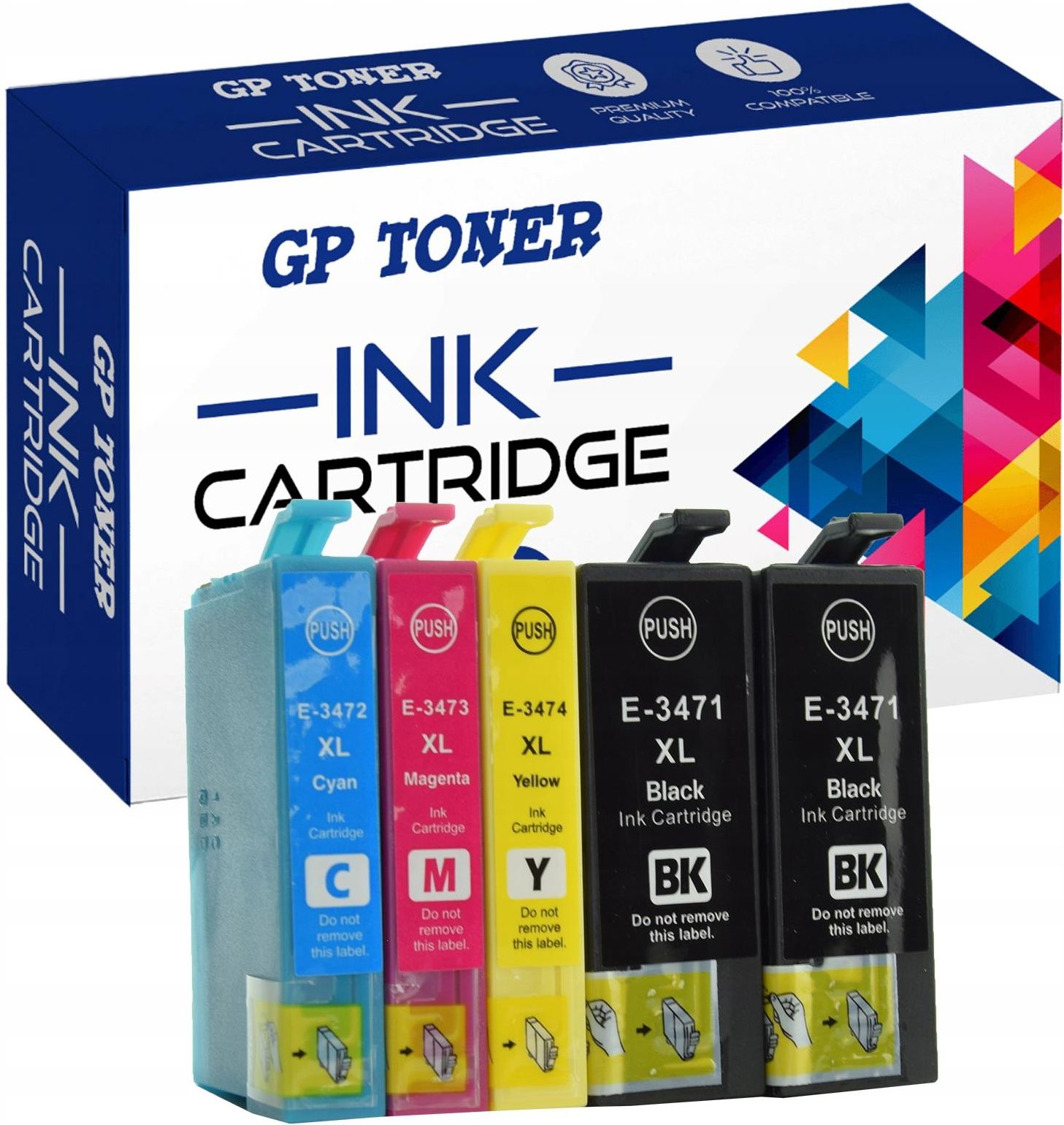 Tusz GP TONER TOP 5X TUSZE DO EPSON WORKFORCE PRO WF 3720 3725 DWF