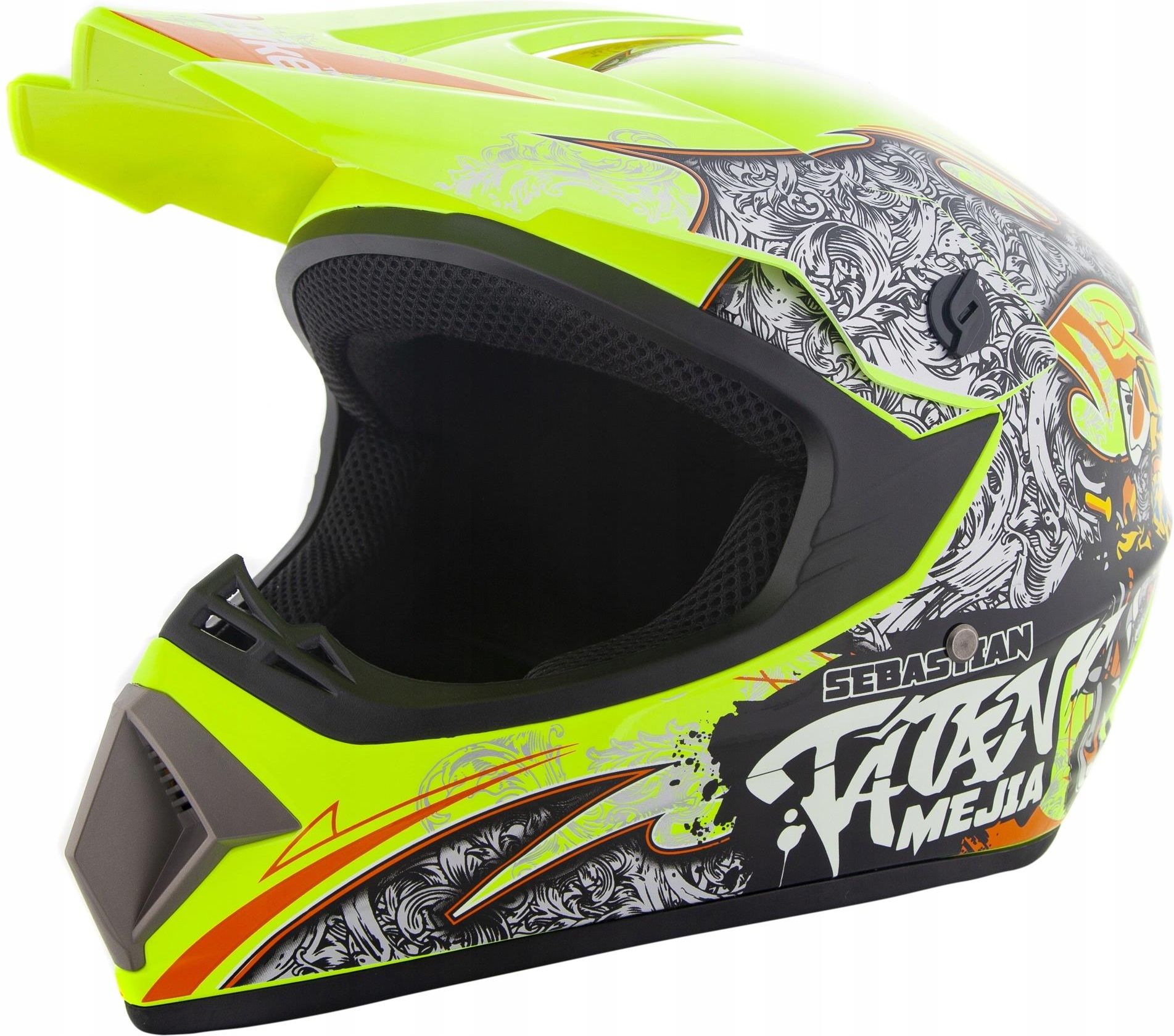 Kask Motocyklowy City Bike Kask Crossowy Lekki Na Enduro Quad Atv Cross