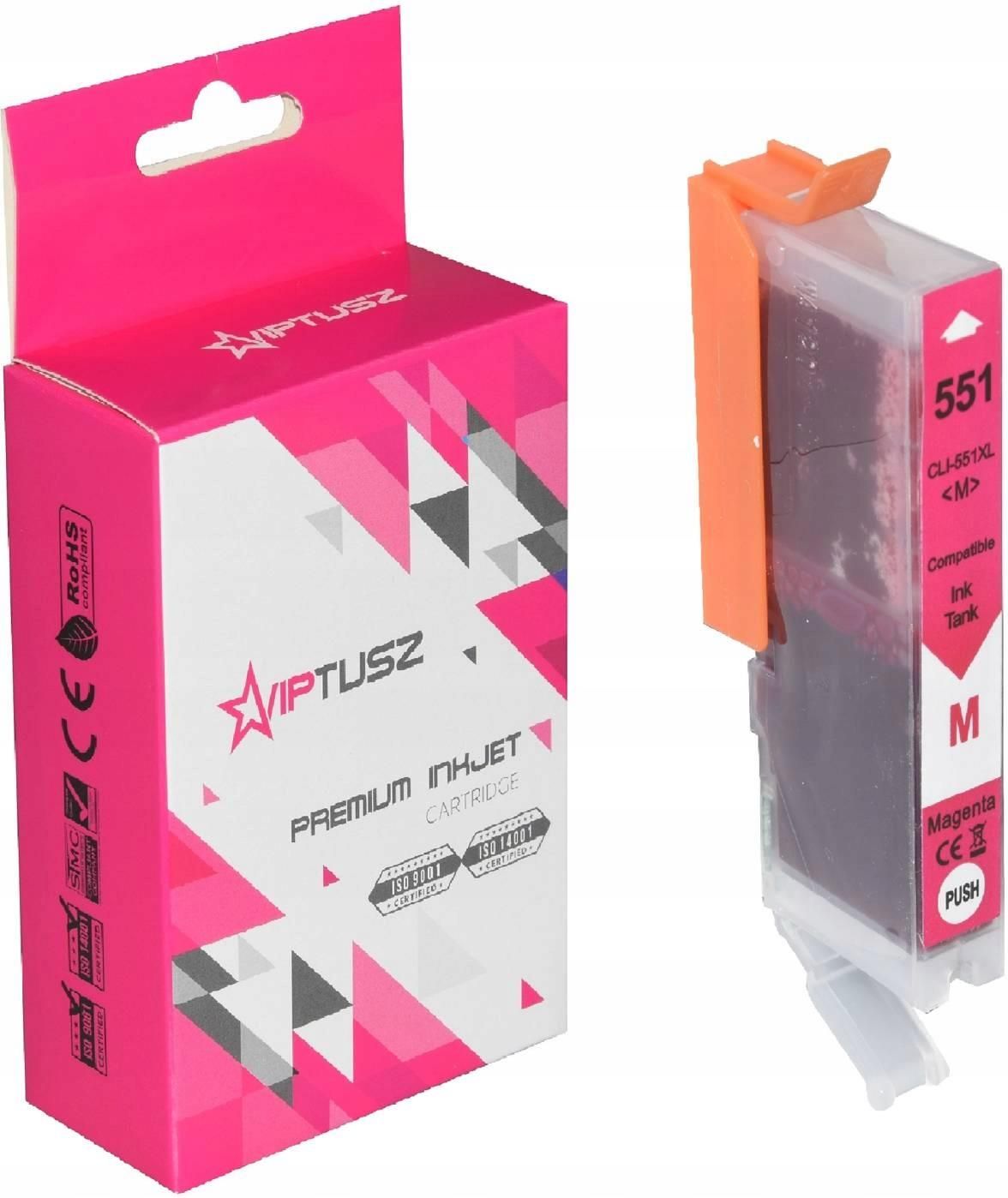 Tusz VIPTONER TUSZE DO CANON PIXMA IP7250 MG5650 MG5550 MAGENTA