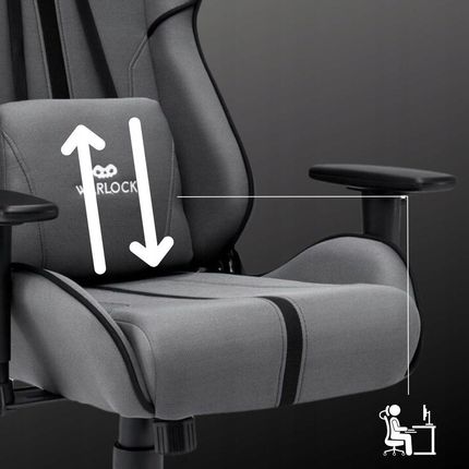 IMBA Seat WARLOCK materiałowy Szaro-Czarny 787517 - zdjęcie 6