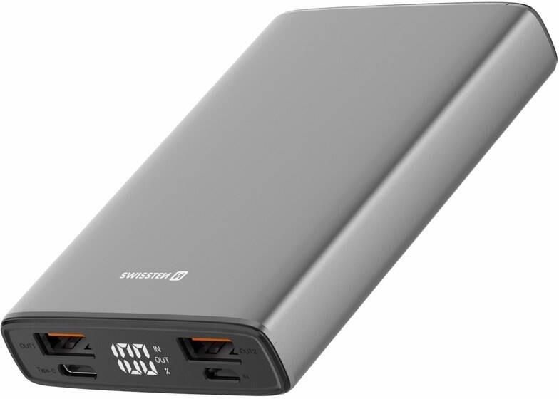 Powerbank Swissten Power Bank 10000 MAh 20W Power Delivery Szary