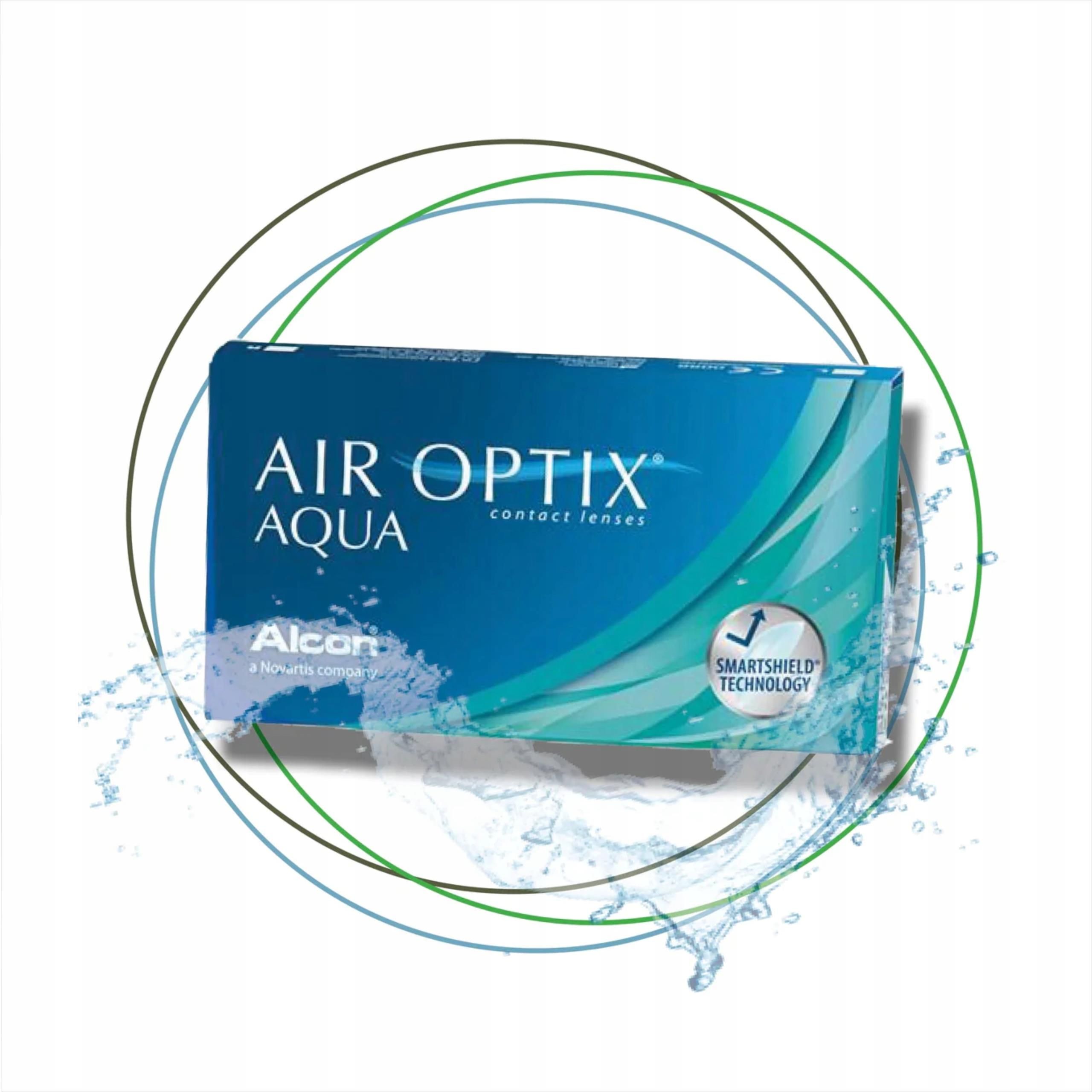 Soczewki Alcon Air Optix Aqua 12Szt Soczewki Miesięczne Moc 4 25