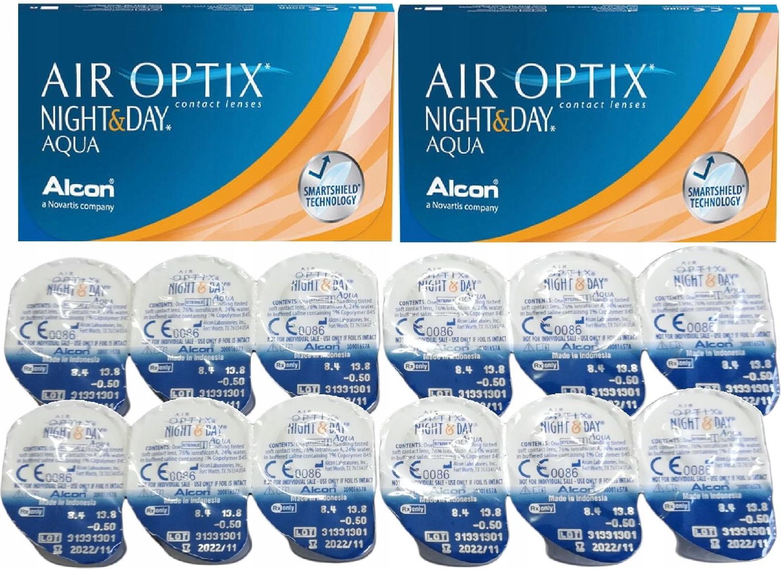 Soczewki Alcon Air Optix Night Day Aqua Szt Bc Moc