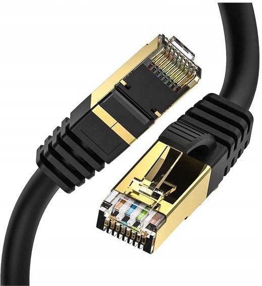 INNA KABEL SIECIOWY LAN PATCHCORD RJ45 S FTP CAT8 10M CZARNY