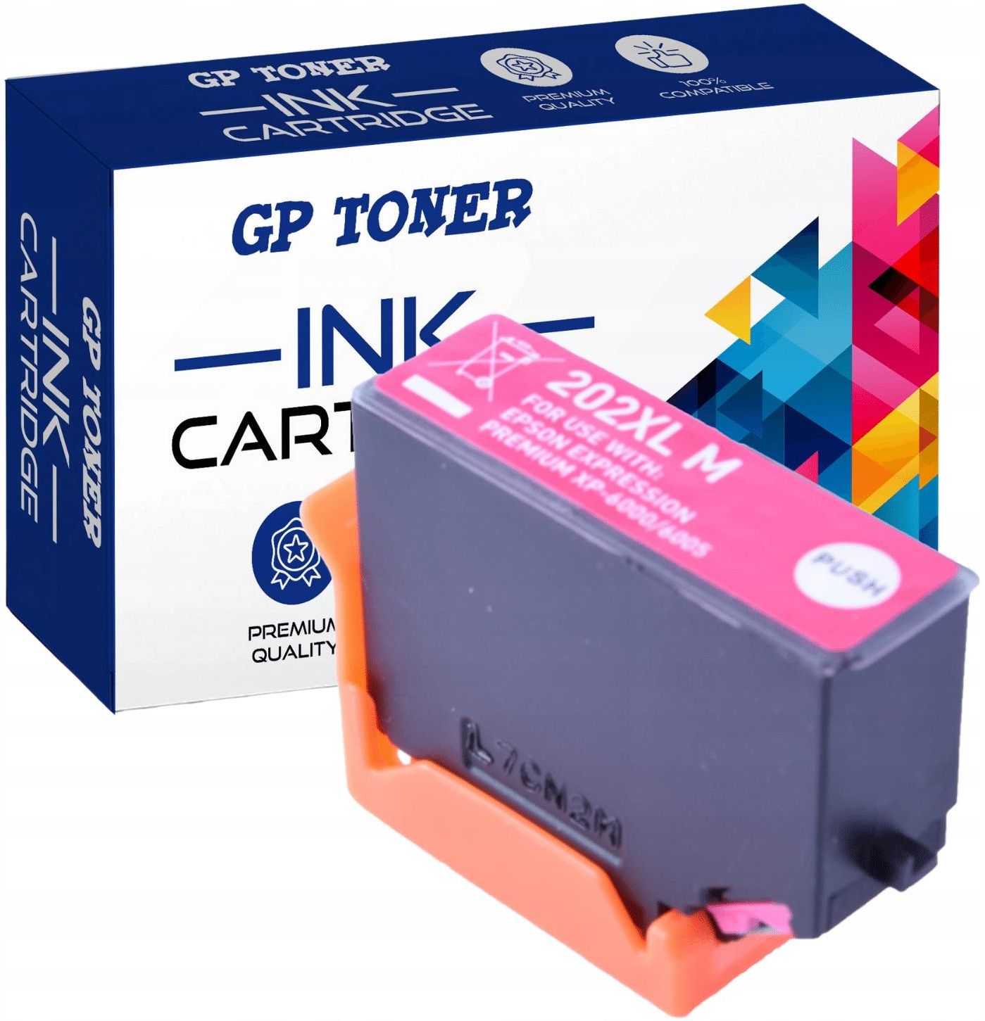 Tusz GP TONER TOP TUSZ DO DRUKARKI EPSON XP 6000 XP 6005 MAGENTA Do