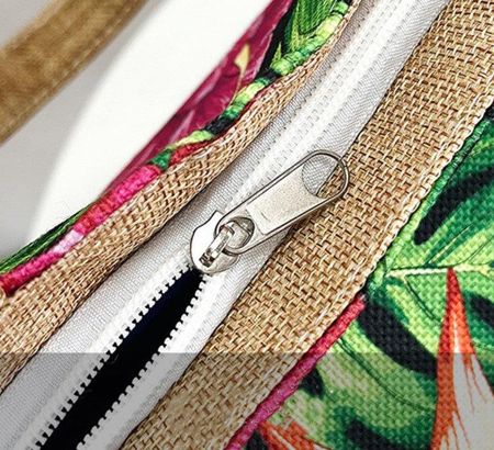 TOREBKA DAMSKA torba duża BOHO liście PLAŻOWA - zdjęcie 5