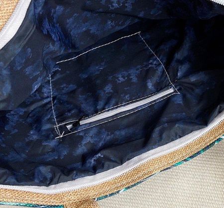 TOREBKA DAMSKA torba duża BOHO liście PLAŻOWA - zdjęcie 2