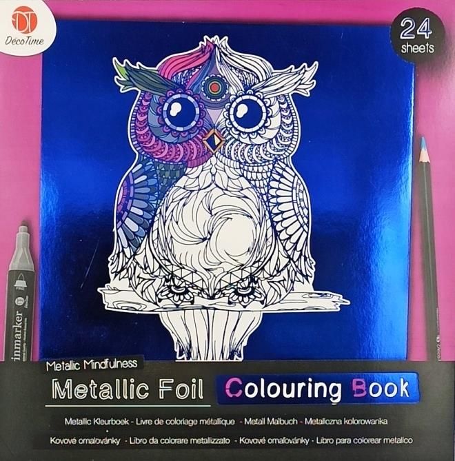 Zdjęcie Kolorowanka Metaliczna 25X25 Mandala- Holographic - Brzesko