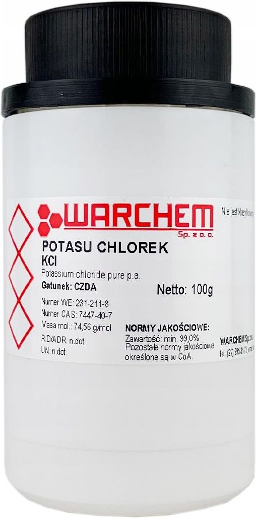 Drobne Akcesoria Medyczne Warchem Chlorek Potasu Czda 100G Ceny I