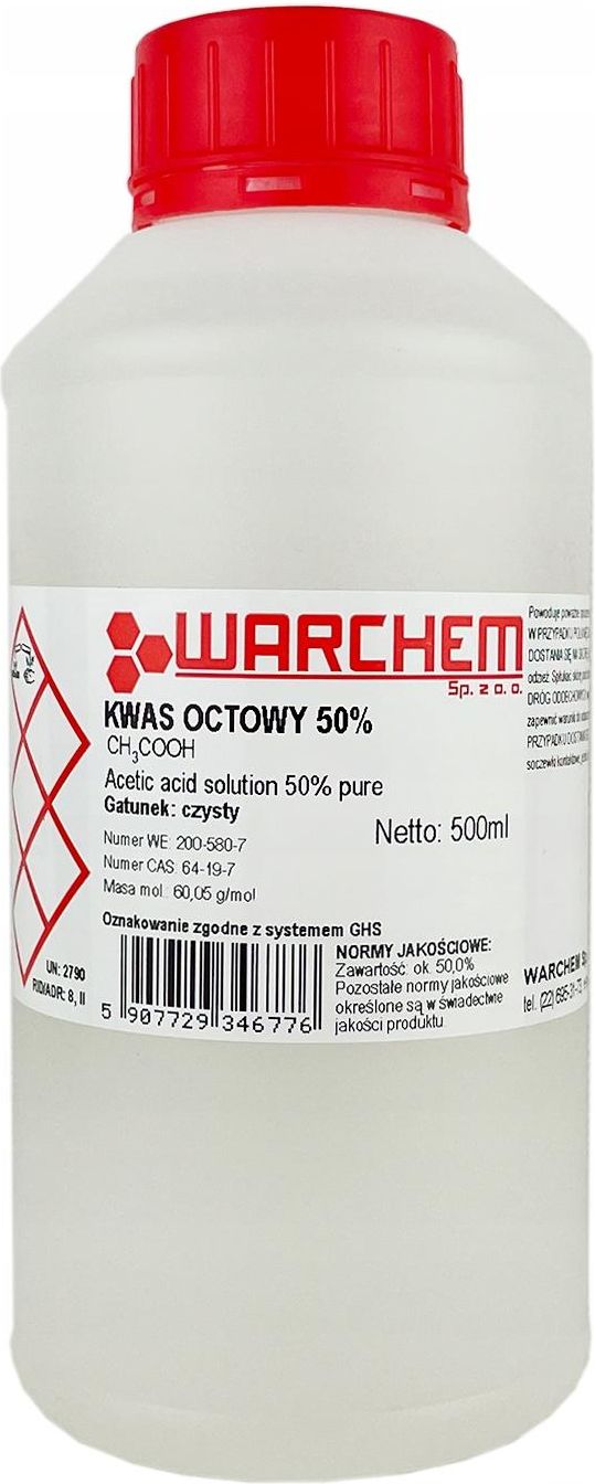 Drobne Akcesoria Medyczne Warchem Kwas Octowy 50 Czysty 500Ml Ceny I