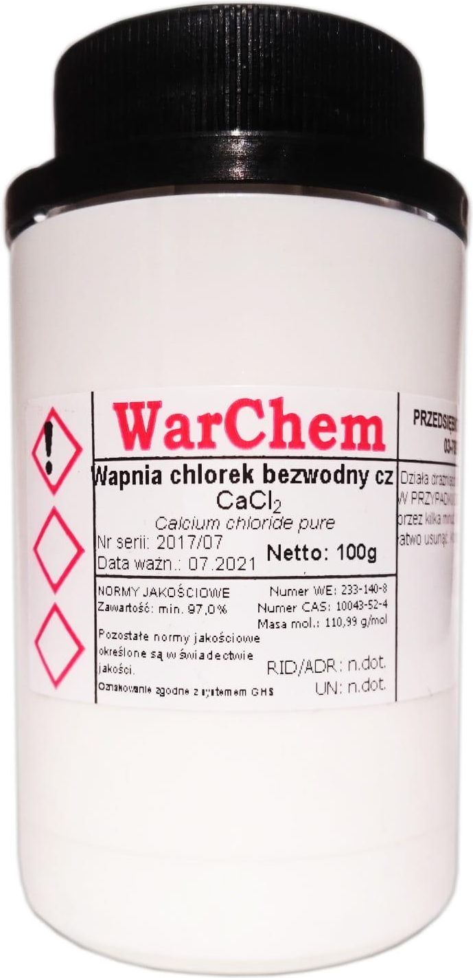 Drobne Akcesoria Medyczne Warchem Chlorek Wapnia Bezwodny 100G 59184