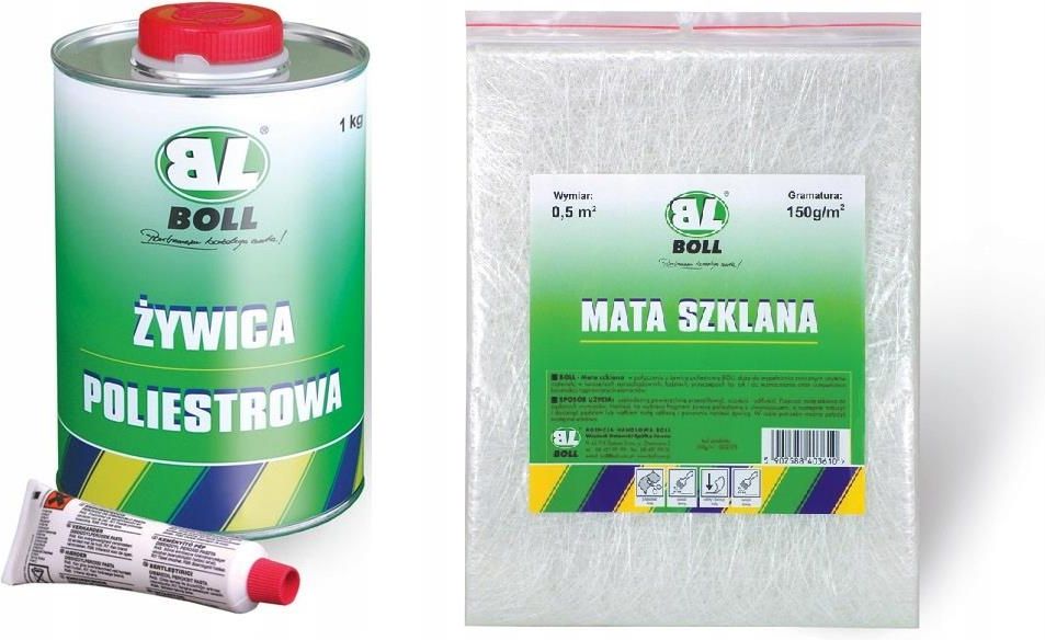 Boll Żywica Poliestrowa 1Kg Włókno Szklane 300Gm Opinie i ceny na