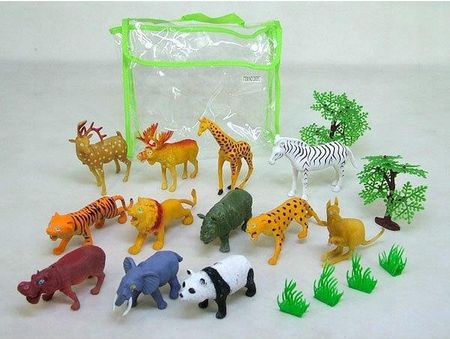 Anek Zestaw Zwierząt Egzotycznych Zoo Figurki - zdjęcie 2