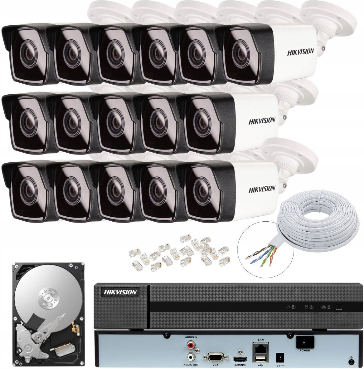 Zestaw Do Monitoringu Hikvision Monitoring Kamer Ip Mpx Zewn Trzny