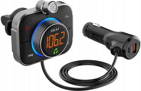 AKAI TRANSMITER SAMOCHODOWY BLUETOOTH FMT-95BT FMT95BT - zdjęcie 5